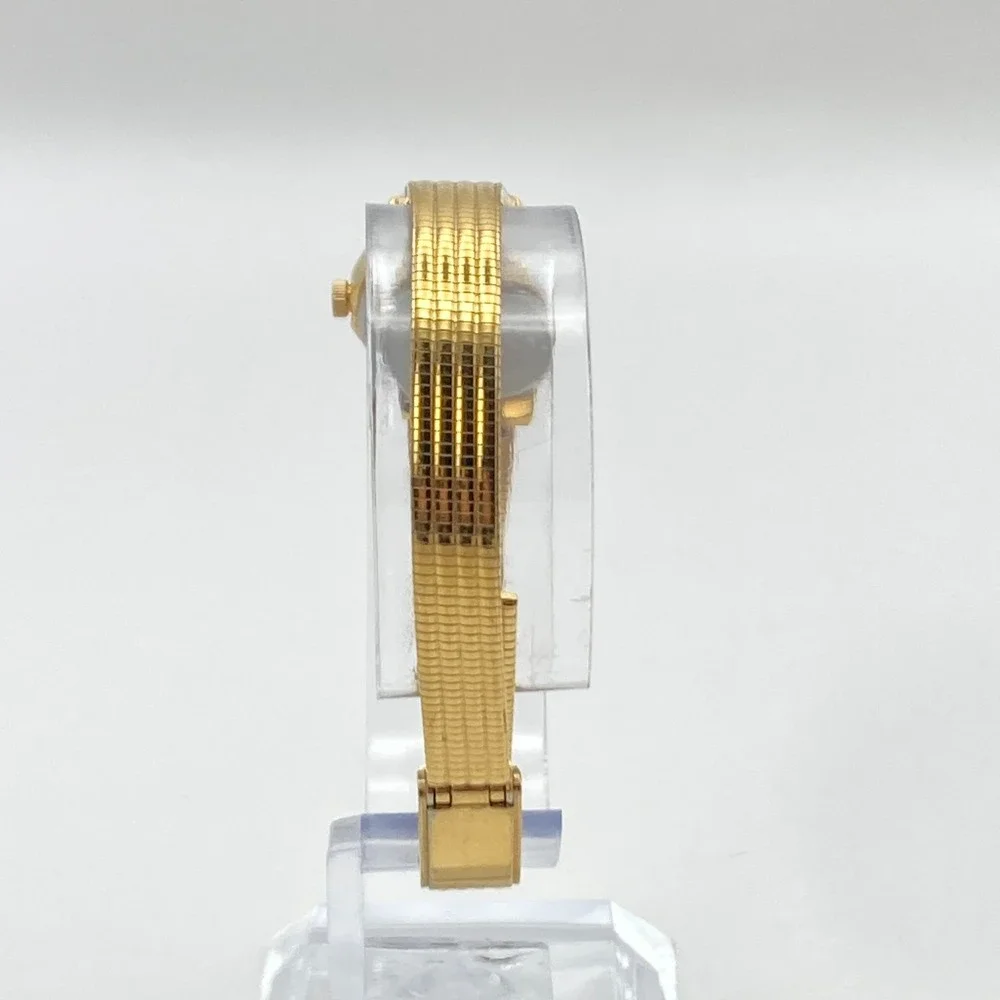 Vtg Dufonte Lucien Piccard Women's Watch 17mm Gold Tone Adjustable New Battery
